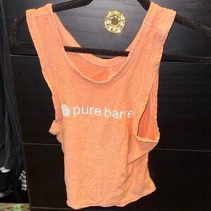 PURE BARRE FP MOVEMENT peach tank top size XS